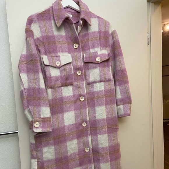 REVOLVE Jackets & Blazers - Purple Plaid Jacket